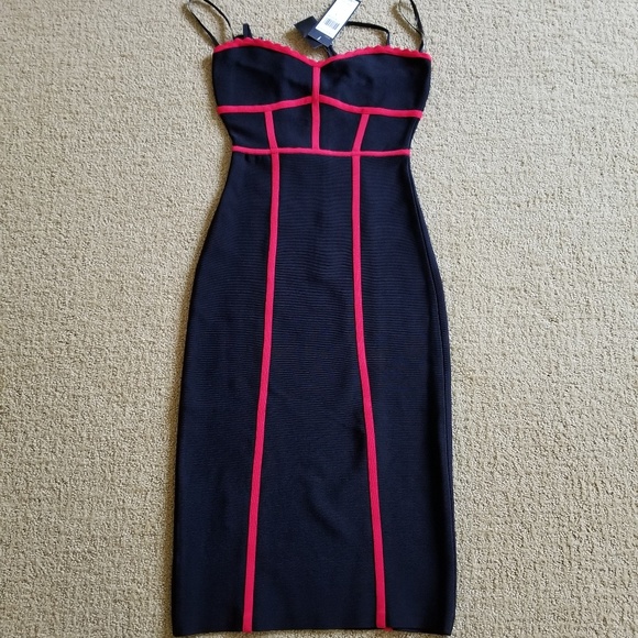 *SOLD* NWT Bcbgmaxazria Strappy Bodycon Dress - Picture 3 of 6
